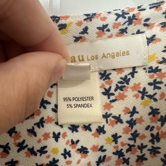 Monteau Floral Wrap Style Top, Size Small, EUC, Colorful, V-Neck - Picture 6 of 9